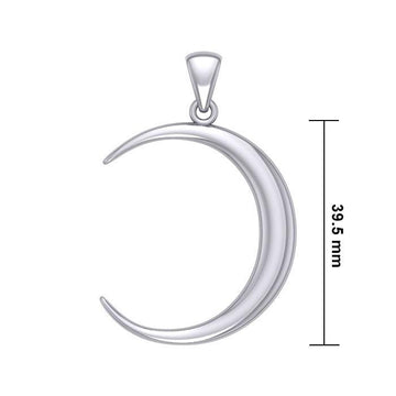 A Glimpse of the Crescent Moon Silver Pendant TPD5463 - Jewelry